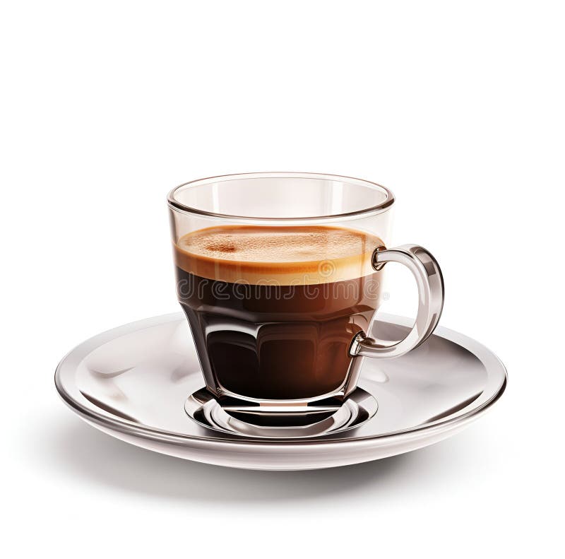 Café expresso e sementes de café. ai gerado ilustração royalty free