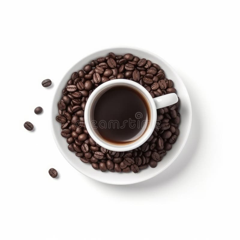 Café expresso isolado. gerativo ai de ilustração ilustração stock