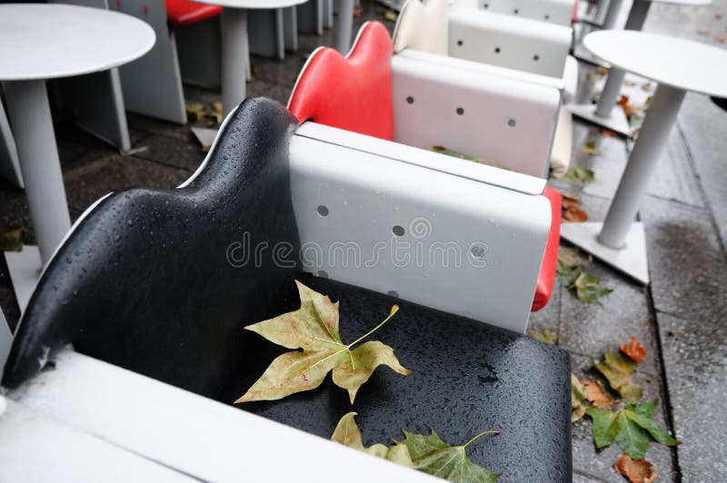 Café extérieur d'automne photos stock Café extérieur d'automne photos stock