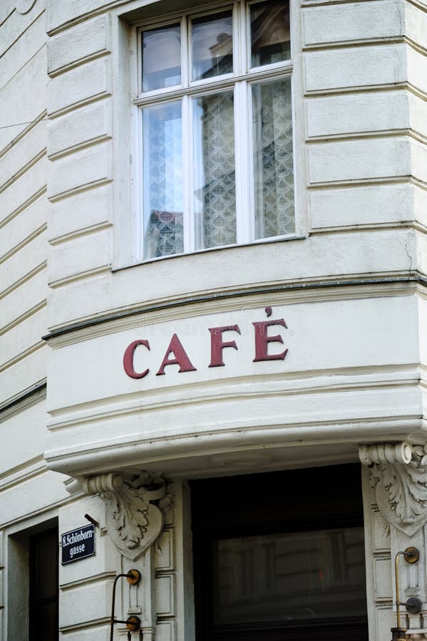 Café français à Vienne image stock Café français à Vienne image stock