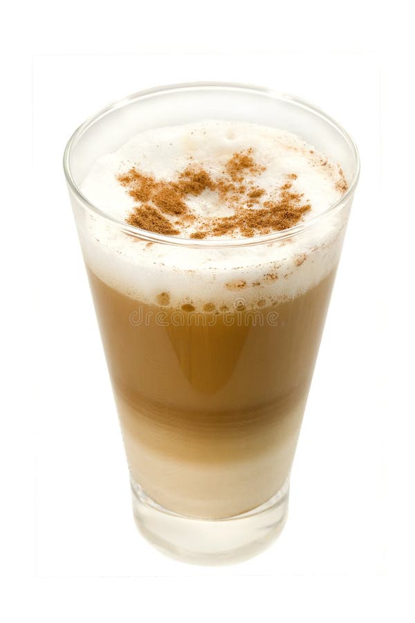 Café Latte en un vidrio fotos de archivo libres de regalías Café Latte en un vidrio fotos de archivo libres de regalías