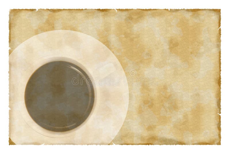 Café no papel do vintage ilustração royalty free Café no papel do vintage ilustração royalty free