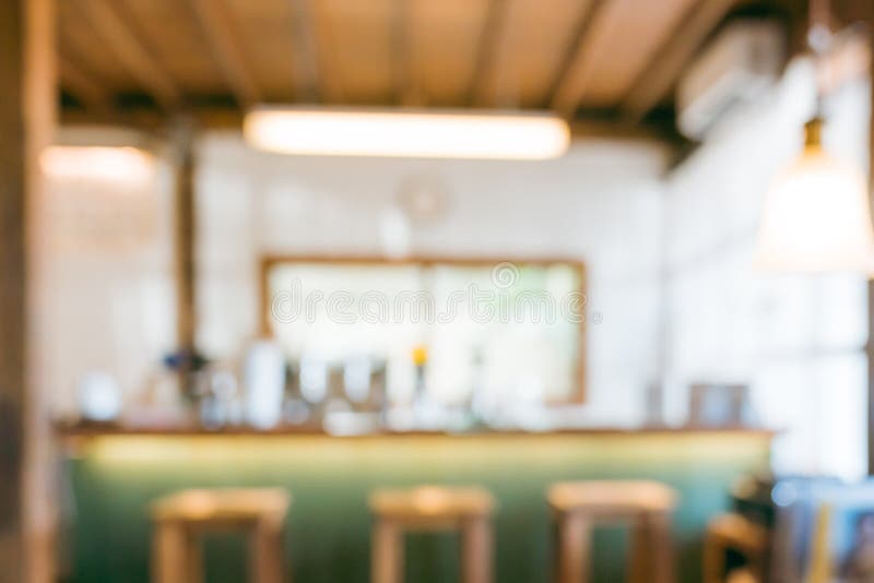 Café ou cafeteria para café, em forma de borrão abstrato e desfocado, para fundo fotografia de stock royalty free
