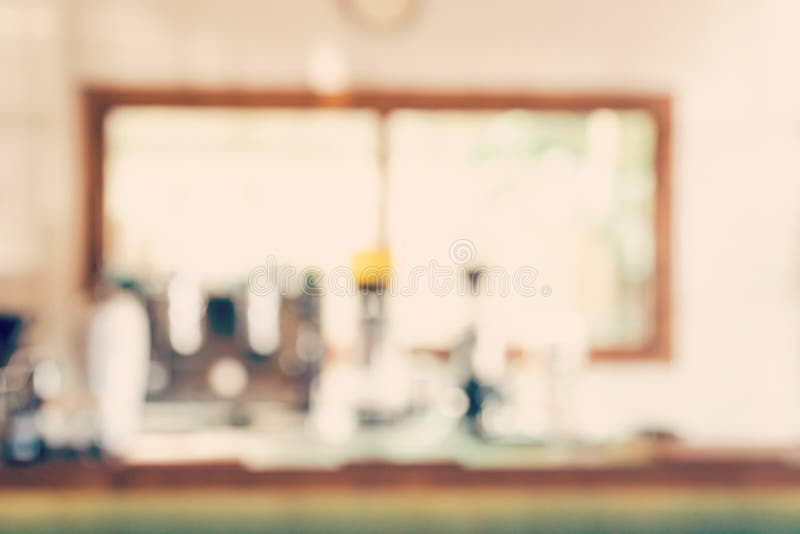 Café ou cafeteria para café, em forma de borrão abstrato e desfocado, para fundo foto de stock royalty free