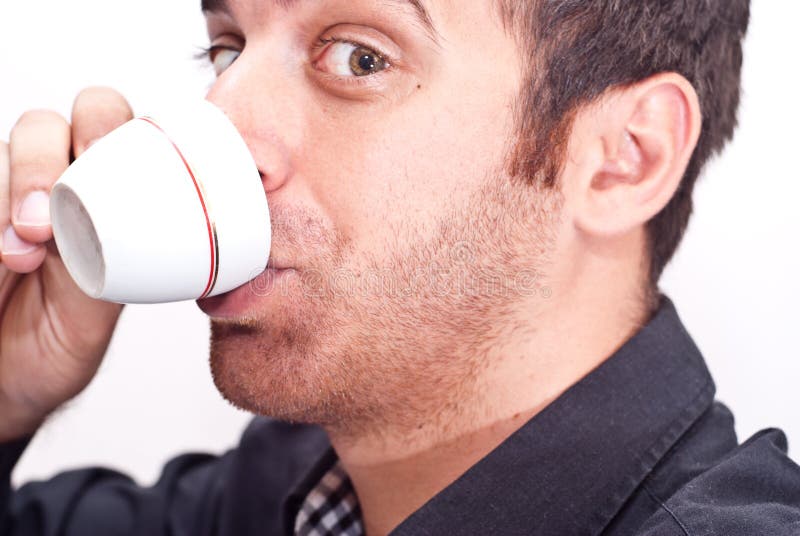 Café potable d'homme d'affaires photo libre de droits Café potable d'homme d'affaires photo libre de droits