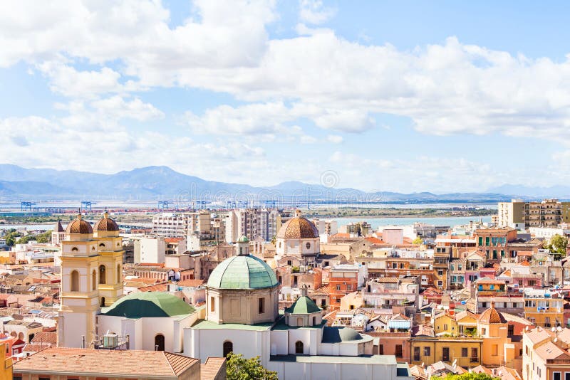 Cagliari panoramic view, Sardinia, Italy royalty free stock photos Cagliari panoramic view, Sardinia, Italy royalty free stock photos