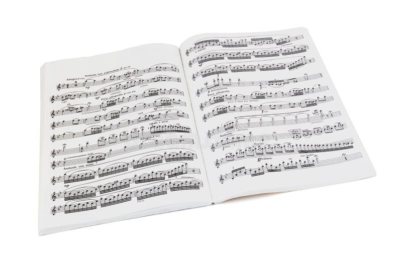 Cahier de musique de feuille images libres de droits Cahier de musique de feuille images libres de droits