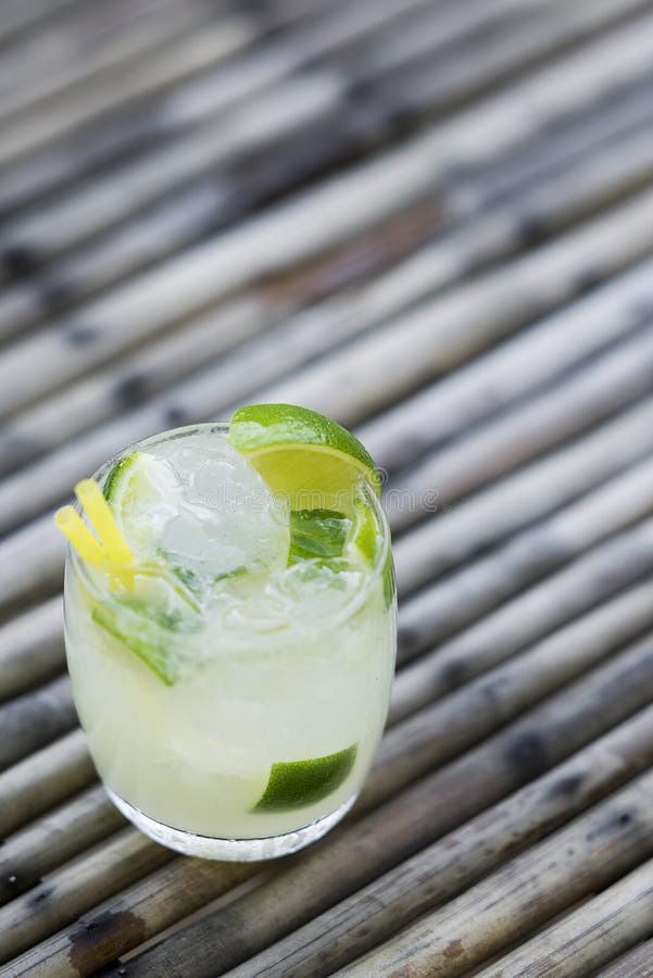 Caipirinha Rum and Lime Brazilian Cocktail Drink Stock Image Image of