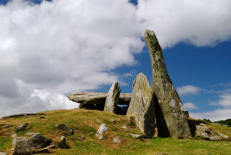 Neolithic tomb in southern Scotland. Ancient pagan celtic images stock images, royalty-free photos and pictures