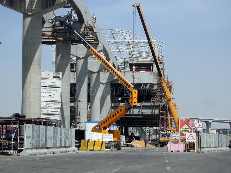 Cairo, Egypt, May 9 2023 Cairo Monorail Site that is Under