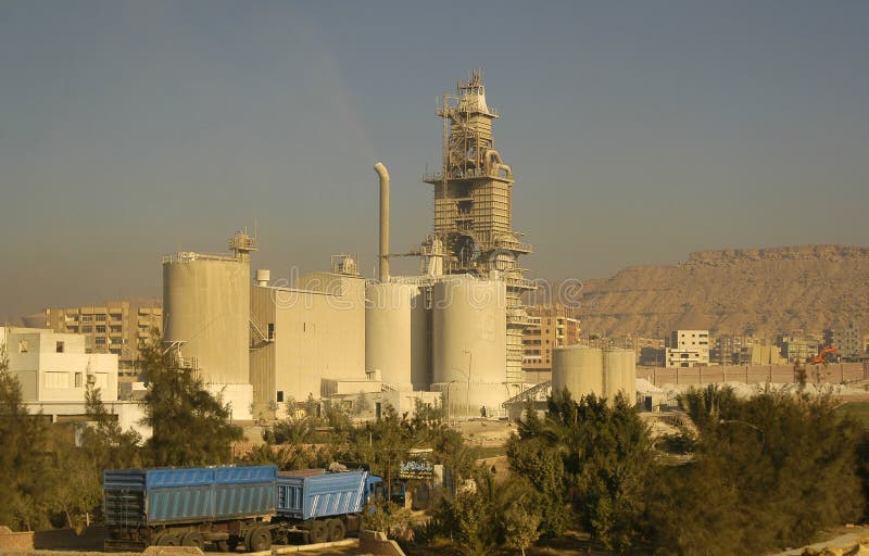 Cement Factory in Cairo. Egypt Stock Photo - Image of pipes, egypt