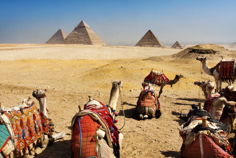 Cairo ostrosłupy Egypt Giza
