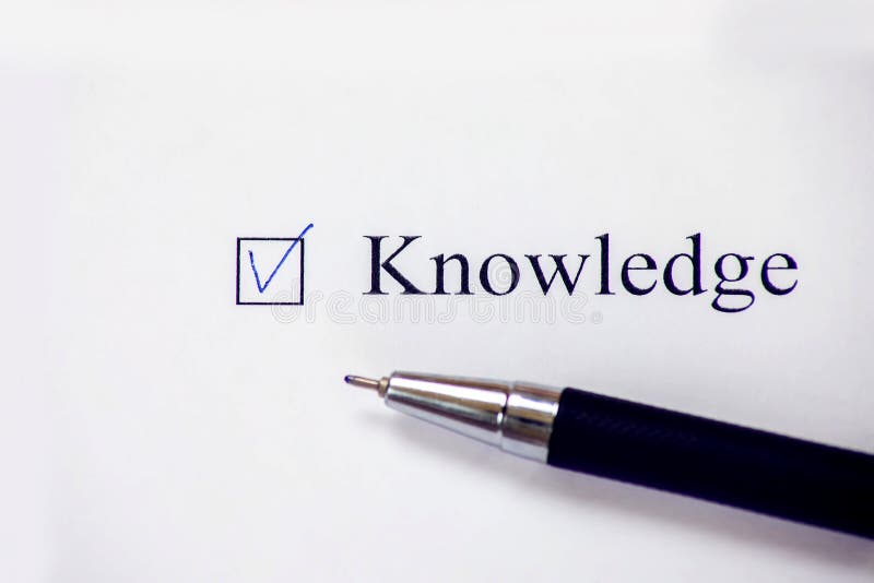 Caixa da lista de verificação - conhecimento Conceito do formulário de verificação
