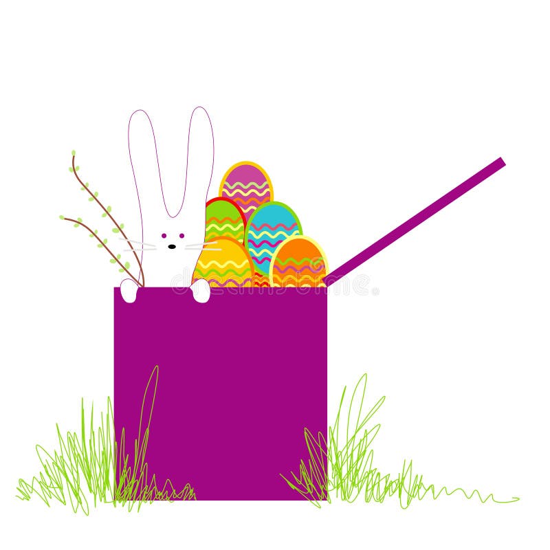 Caixa de easter da surpresa ilustração do vetor Caixa de easter da surpresa ilustração do vetor