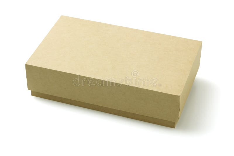 Caixa de empacotamento do cartão fotografia de stock Caixa de empacotamento do cartão fotografia de stock