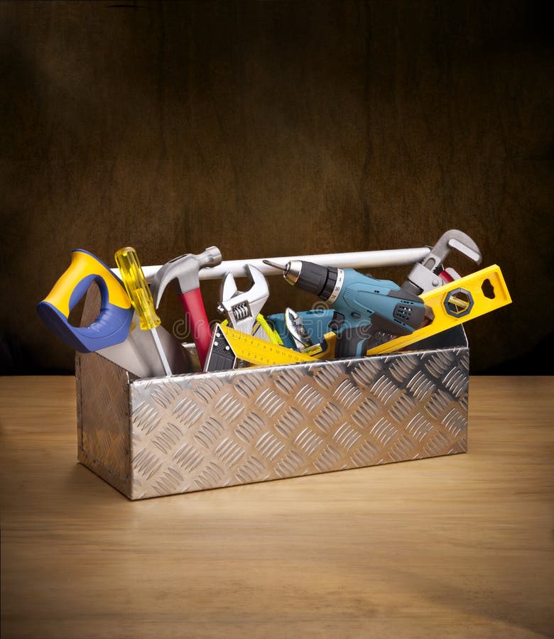 A caixa de ferramentas utiliza ferramentas o conjunto de ferramentas