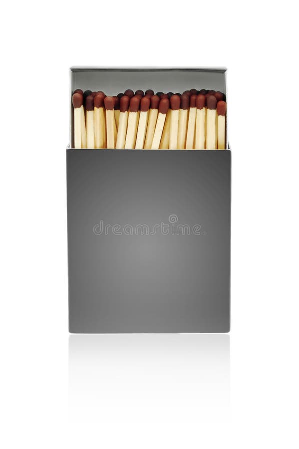 Blank matchbox isolated on white. Blank matchbox isolated on white