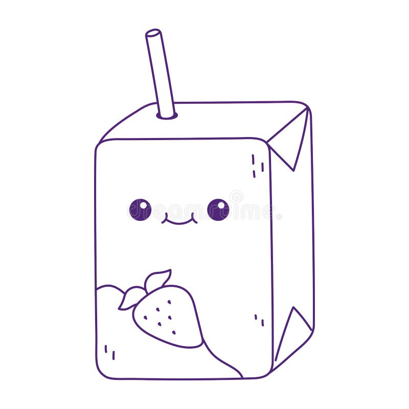 Caixa De Suco Kawaii Com Desenho Animado Fofo Palha ícone Isolado Em Fundo  Branco Ilustração do Vetor - Ilustração de bebida, bebê: 179594650