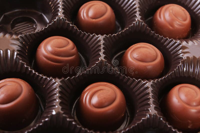 Caixa do chocolate fotografia de stock royalty free Caixa do chocolate fotografia de stock royalty free