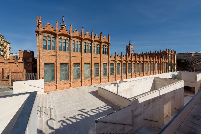 CaixaForum Barcelona, Hiszpania zdjęcia stock CaixaForum Barcelona, Hiszpania zdjęcia stock