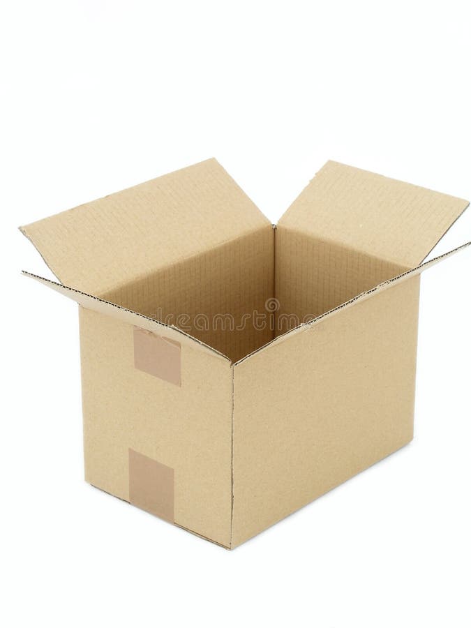 Empty Cardboard Box - isolated. Empty Cardboard Box - isolated