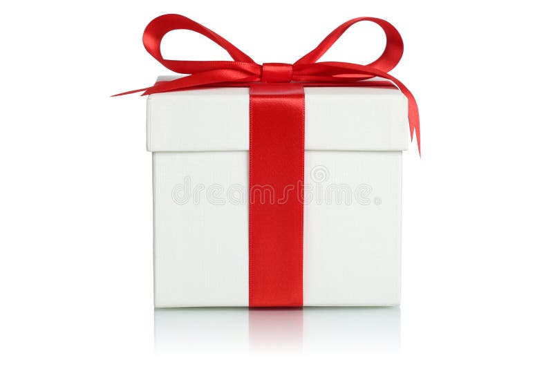 Caja de regalo con la cinta para los regalos en la Navidad, el cumpleaños o Valentín imágenes de archivo libres de regalías Caja de regalo con la cinta para los regalos en la Navidad, el cumpleaños o Valentín imágenes de archivo libres de regalías