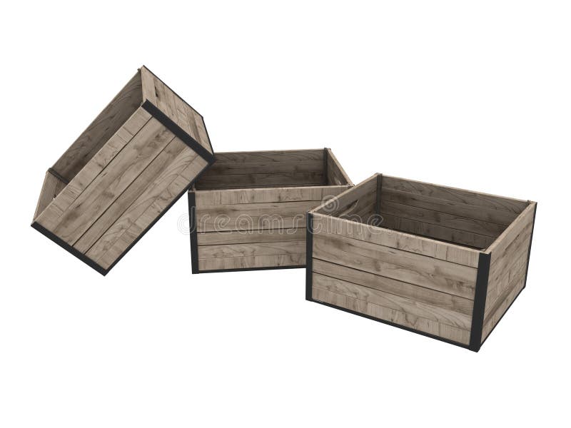 Cajas Del Cajón En La Plataforma Enselvada Y área De Marcado Verde Para