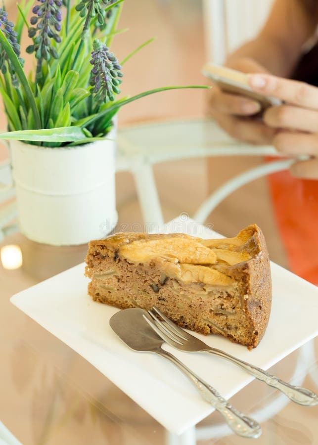 Cake bakery in cafe stock image. Image of delicious, glaze 70728813