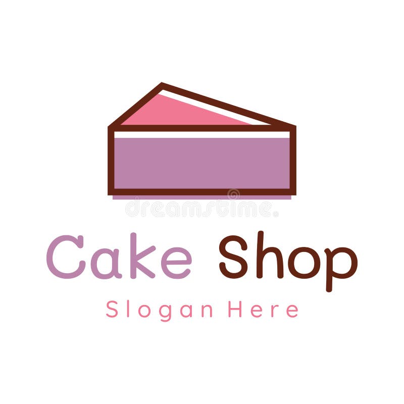 Cake or Bakery Logo Template Vector Design.Sweet Cake, Birthday Cake