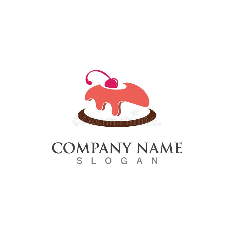 Cake and Bakery Sweet Logo Template Design Image Concept Bakery Shop