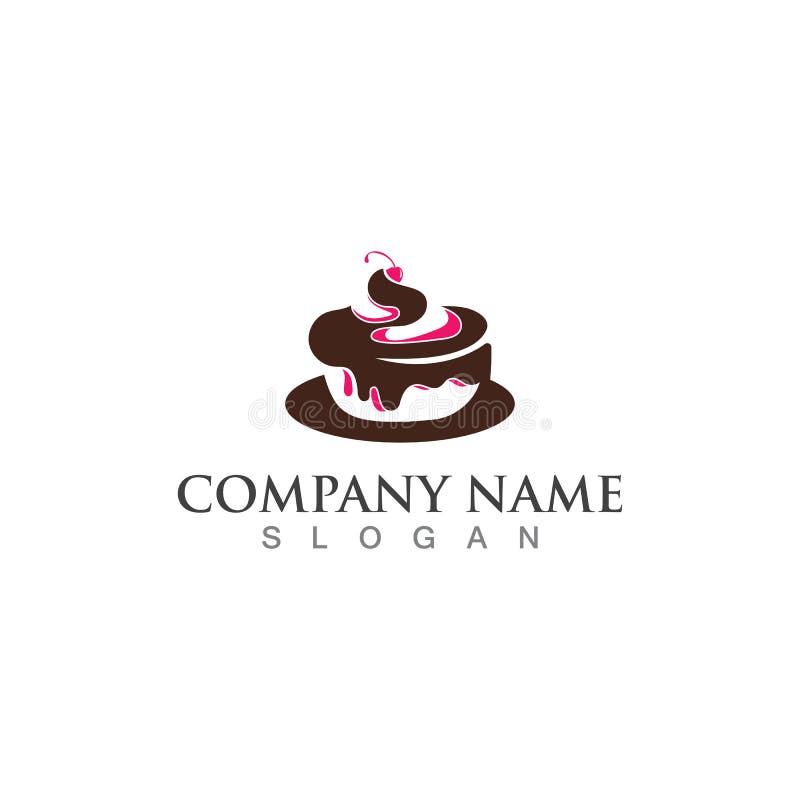 Cake and Bakery Sweet Logo Template Design Image Concept Bakery Shop