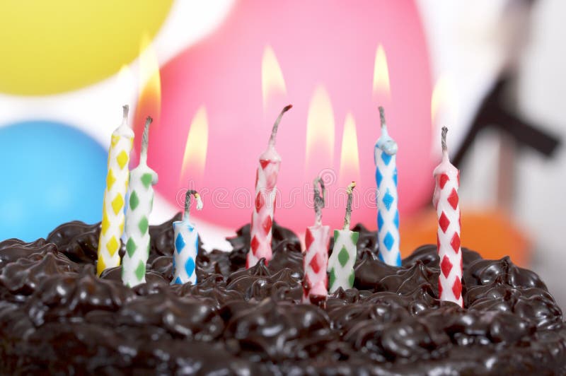 Cake and balloons