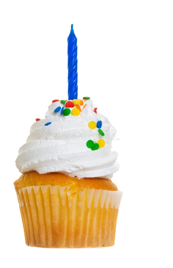 Cake with candle stock image. Image of fresh, baked, white 7407657