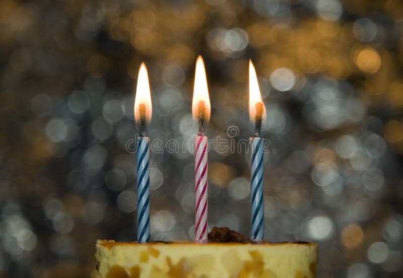 Celebration, Birthday Cake with Candles Stock Photo Image of birthday