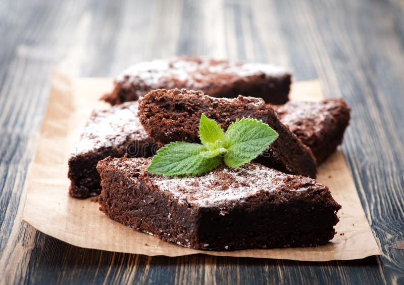 Cake chocolate brownies