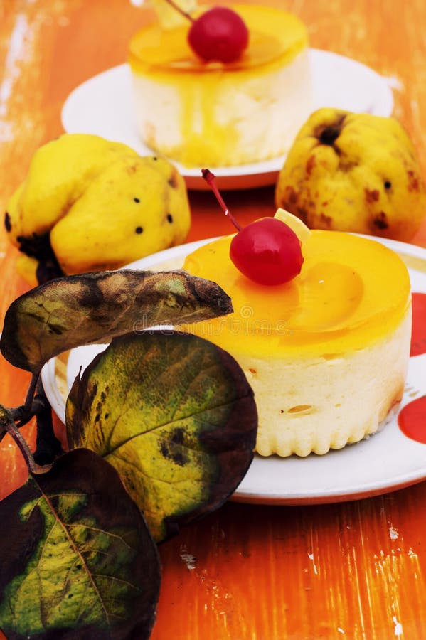 Cake Covered with Quince Jam Stock Image Image of quince, sour 46915011