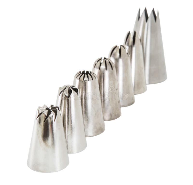 Cake Decorating Tips/ Nozzle III Stock Photo Image of metal, frosting