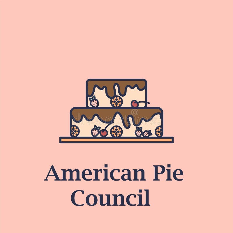 Logo For American Pie Council Stock Vector Illustration Of Cooking Isolated