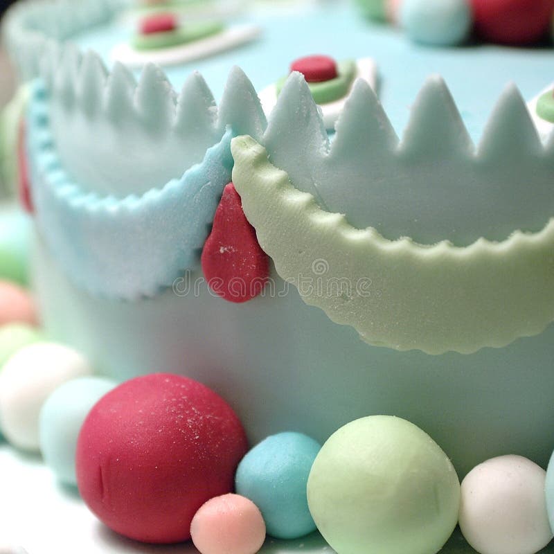 Cake with Fondant Decoration Stock Image Image of dessert, package 108646215