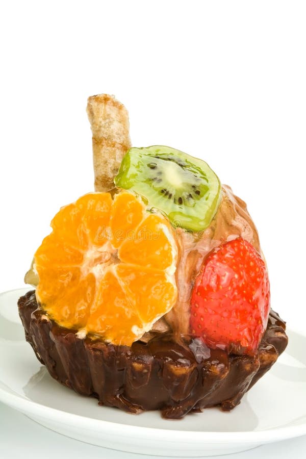 Cake with fruit