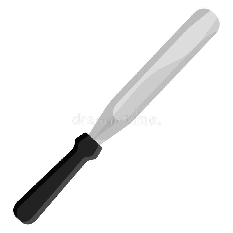Cake icing knife, icon stock vector. Illustration of graphic 261382971