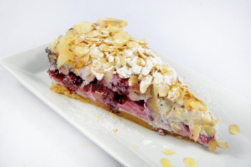 Cake with jam stock photo. Image of almonds, seeds, shop 21190336