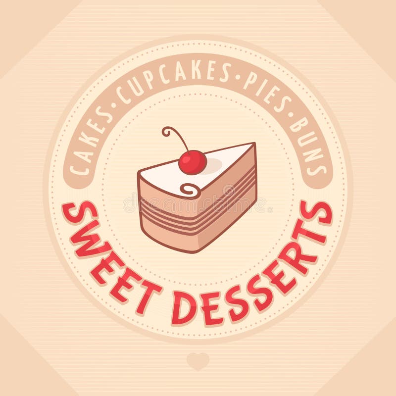 Cake Logo sweet dessert stock vector. Illustration of icons 117455329