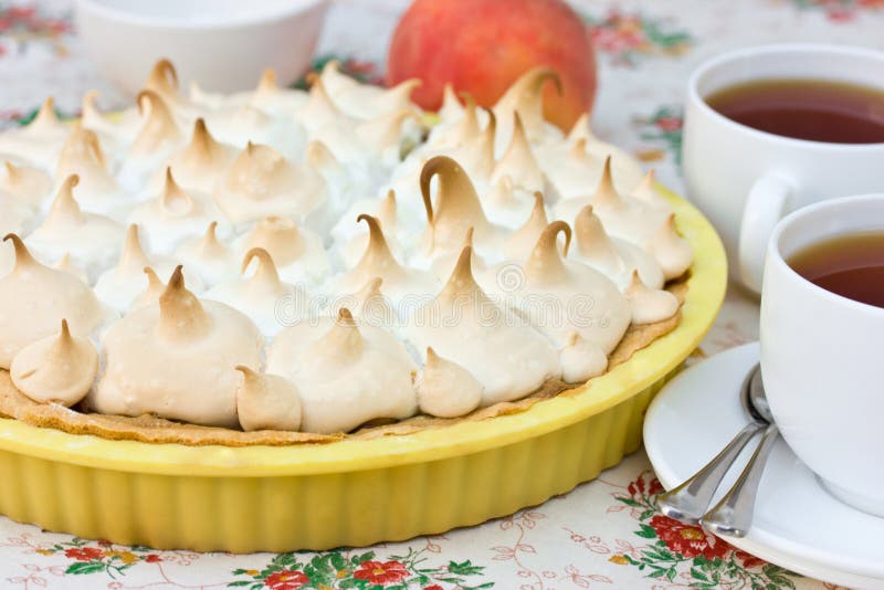 Cake with meringue stock photo. Image of protein, homemade 70011330