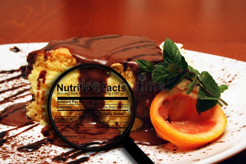 Cake nutrition facts stock image. Image of sweet, bakery 173719251