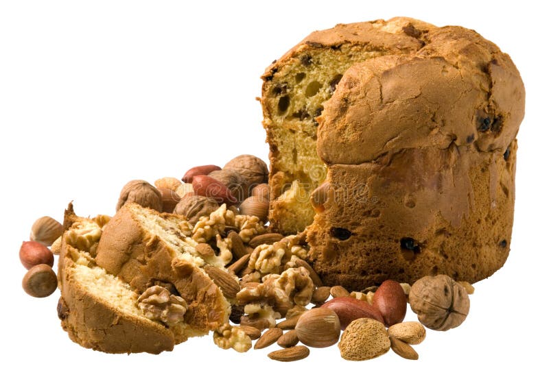Cake and nuts stock image. Image of italian, food, flour 12078619