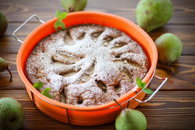 Cake with pears