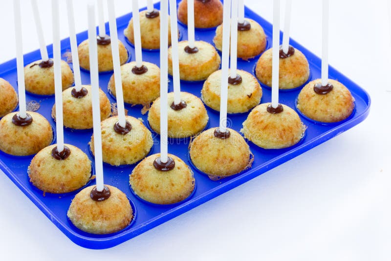 Cake pops cooking process stock image. Image of cooking 69881107