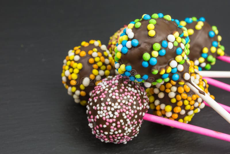 Cake pops with sprinkles stock photo. Image of pops 117580460