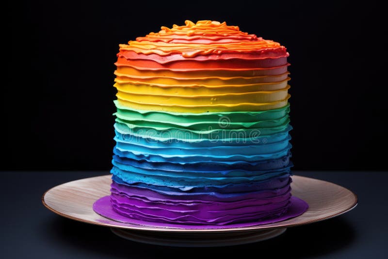 Cake Layers Rainbow Stock Illustrations 265 Cake Layers Rainbow Stock